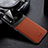 Soft Silicone Gel Leather Snap On Case Cover FL1 for Vivo Y50 Brown
