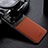 Soft Silicone Gel Leather Snap On Case Cover FL1 for Xiaomi Poco C40 Brown