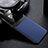 Soft Silicone Gel Leather Snap On Case Cover FL1 for Xiaomi Poco X3 Blue