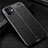 Soft Silicone Gel Leather Snap On Case Cover for Apple iPhone 12 Black