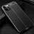 Soft Silicone Gel Leather Snap On Case Cover for Apple iPhone 12 Pro Black