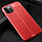 Soft Silicone Gel Leather Snap On Case Cover for Apple iPhone 12 Pro Red