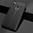 Soft Silicone Gel Leather Snap On Case Cover for Huawei Enjoy 10 Plus Black
