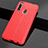 Soft Silicone Gel Leather Snap On Case Cover for Huawei Enjoy 10 Plus Red