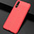 Soft Silicone Gel Leather Snap On Case Cover for Huawei Enjoy 10 Red