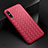 Soft Silicone Gel Leather Snap On Case Cover for Huawei Enjoy 10e Red
