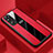 Soft Silicone Gel Leather Snap On Case Cover for Huawei Honor 30 Lite 5G Red