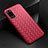 Soft Silicone Gel Leather Snap On Case Cover for Huawei Honor Play4 Pro 5G Red
