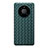 Soft Silicone Gel Leather Snap On Case Cover for Huawei Mate 40 Midnight Green