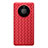 Soft Silicone Gel Leather Snap On Case Cover for Huawei Mate 40 Pro+ Plus Red