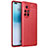 Soft Silicone Gel Leather Snap On Case Cover for Huawei Nova 8 Pro 5G Red