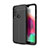 Soft Silicone Gel Leather Snap On Case Cover for Motorola Moto G8 Play Black