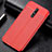 Soft Silicone Gel Leather Snap On Case Cover for Nokia X5 Red