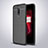 Soft Silicone Gel Leather Snap On Case Cover for OnePlus 7 Black