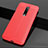 Soft Silicone Gel Leather Snap On Case Cover for OnePlus 7 Pro Red