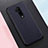 Soft Silicone Gel Leather Snap On Case Cover for OnePlus 7T Pro 5G Blue