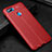 Soft Silicone Gel Leather Snap On Case Cover for Oppo A12 Red