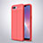 Soft Silicone Gel Leather Snap On Case Cover for Oppo A12e Red