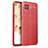 Soft Silicone Gel Leather Snap On Case Cover for Oppo F17 Red