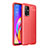 Soft Silicone Gel Leather Snap On Case Cover for Oppo F19 Pro+ Plus 5G Red