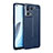 Soft Silicone Gel Leather Snap On Case Cover for Oppo F21s Pro 4G Blue