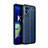 Soft Silicone Gel Leather Snap On Case Cover for Oppo K9S 5G Blue