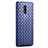 Soft Silicone Gel Leather Snap On Case Cover for Oppo Reno Blue