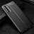 Soft Silicone Gel Leather Snap On Case Cover for Oppo Reno4 Pro 4G Black
