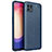 Soft Silicone Gel Leather Snap On Case Cover for Oppo Reno4 SE 5G Blue