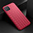 Soft Silicone Gel Leather Snap On Case Cover for Oppo Reno4 Z 5G Red