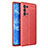 Soft Silicone Gel Leather Snap On Case Cover for Oppo Reno6 Pro+ Plus 5G Red