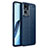 Soft Silicone Gel Leather Snap On Case Cover for Oppo Reno7 Pro 5G Blue