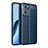 Soft Silicone Gel Leather Snap On Case Cover for Oppo Reno7 SE 5G Blue