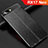 Soft Silicone Gel Leather Snap On Case Cover for Oppo RX17 Neo Black