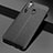 Soft Silicone Gel Leather Snap On Case Cover for Realme 5i Black