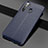 Soft Silicone Gel Leather Snap On Case Cover for Realme 5i Blue
