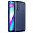 Soft Silicone Gel Leather Snap On Case Cover for Realme Narzo 20 Pro Blue