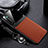 Soft Silicone Gel Leather Snap On Case Cover for Realme X2 Brown