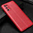 Soft Silicone Gel Leather Snap On Case Cover for Realme X7 5G Red