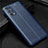 Soft Silicone Gel Leather Snap On Case Cover for Realme X7 Pro 5G Blue