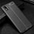 Soft Silicone Gel Leather Snap On Case Cover for Samsung Galaxy A01 Core Black