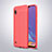 Soft Silicone Gel Leather Snap On Case Cover for Samsung Galaxy A10 Red