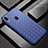 Soft Silicone Gel Leather Snap On Case Cover for Samsung Galaxy A30 Blue