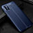 Soft Silicone Gel Leather Snap On Case Cover for Samsung Galaxy A31 Blue