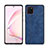 Soft Silicone Gel Leather Snap On Case Cover for Samsung Galaxy A81 Blue