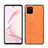 Soft Silicone Gel Leather Snap On Case Cover for Samsung Galaxy A81 Orange