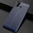 Soft Silicone Gel Leather Snap On Case Cover for Samsung Galaxy M31 Blue