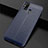 Soft Silicone Gel Leather Snap On Case Cover for Samsung Galaxy M31 Prime Edition Blue