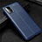 Soft Silicone Gel Leather Snap On Case Cover for Samsung Galaxy M51 Blue