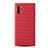 Soft Silicone Gel Leather Snap On Case Cover for Samsung Galaxy Note 10 Plus 5G Red
